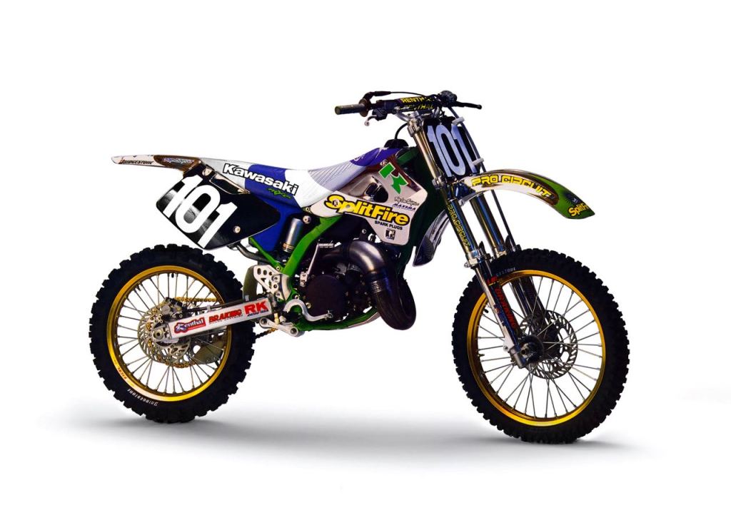 Mickaël Pichon’s 1995 Splitfire Pro Circuit Kawasaki&nbsp;KX125