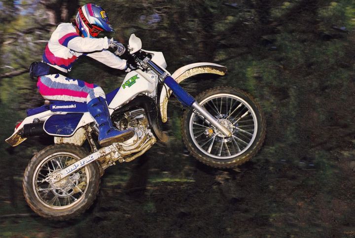 1988 Willy Simons on the Kawasaki KDX200 - Karel Kramer Photo