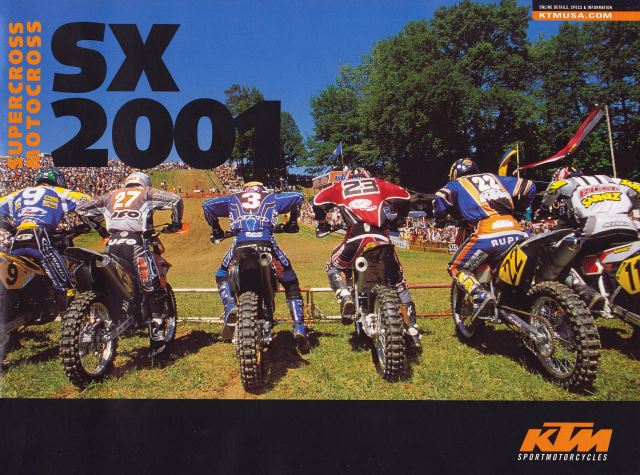 2001 KTM Motocross Lineup Brochure – The Motocross Vault
