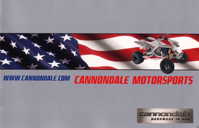 Cannondale's Motorcycle and ATV lineup for 2002 – The Motocross Vault