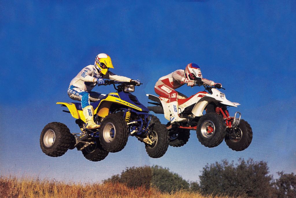 1989 Honda TRX250R Fourtrax and Suzuki LT250R Quadracer&nbsp;Shootout