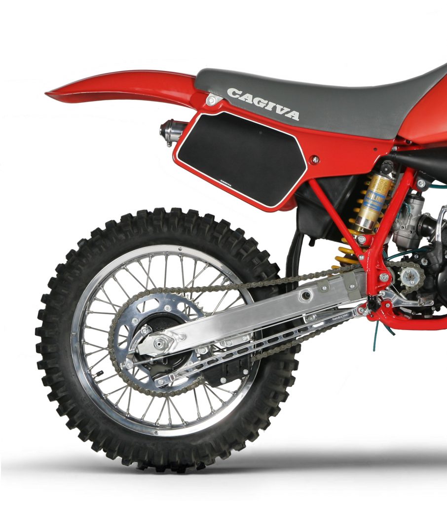 The Soft Damp rear suspension on the ’86 WMX was a better performer than the woeful Marzocchi forks. The valving and spring