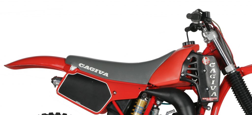 The ’86 WMX featured all-new ergonomics that seemed somewhat odd to many riders of the time. The new seat and tank gave the