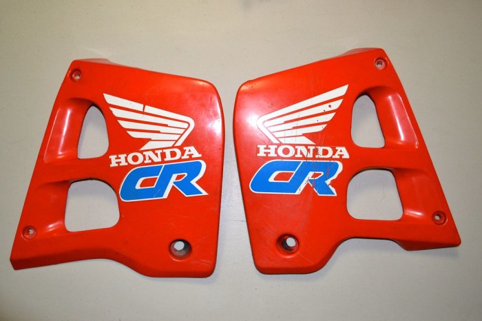 New CR250R side panels