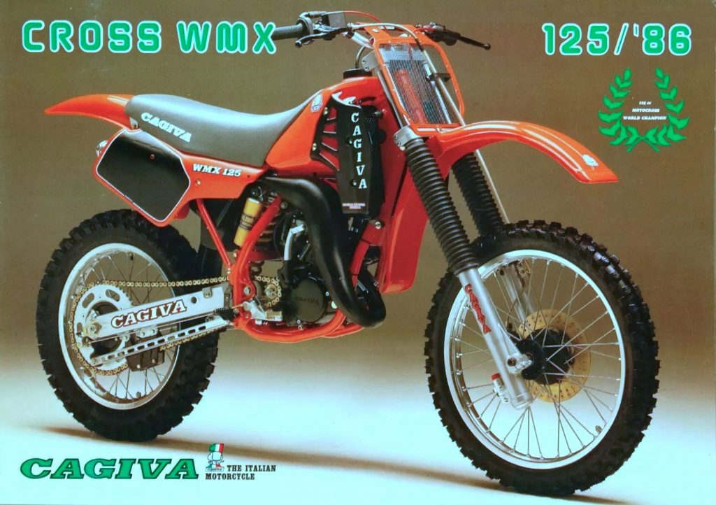 While not well known in the US, Cagiva was an international motocross power in the mid-eighties. In 1985 and 1986, the