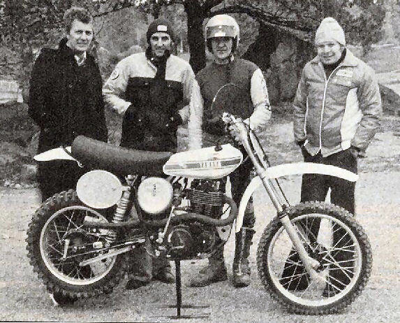 Torsten Hallman, Sten Lundin, Bengt Aberg and Steffan Eneqvist with the very first HL500 prototype.
