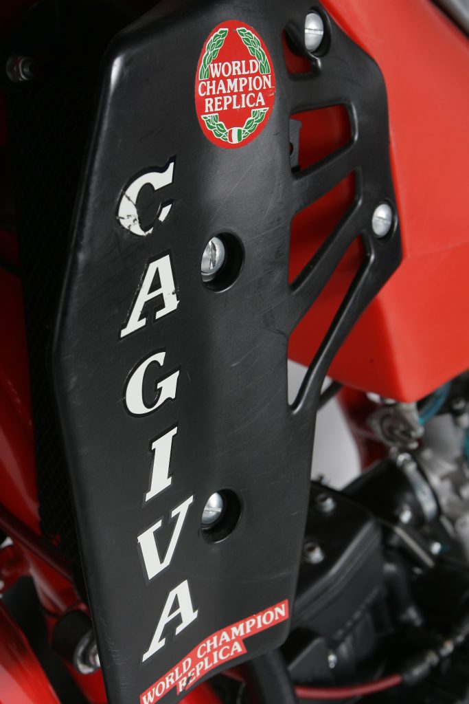 Every 1986 WMX 125 proudly proclaimed the WMX to be a “World Championship Replica.”
