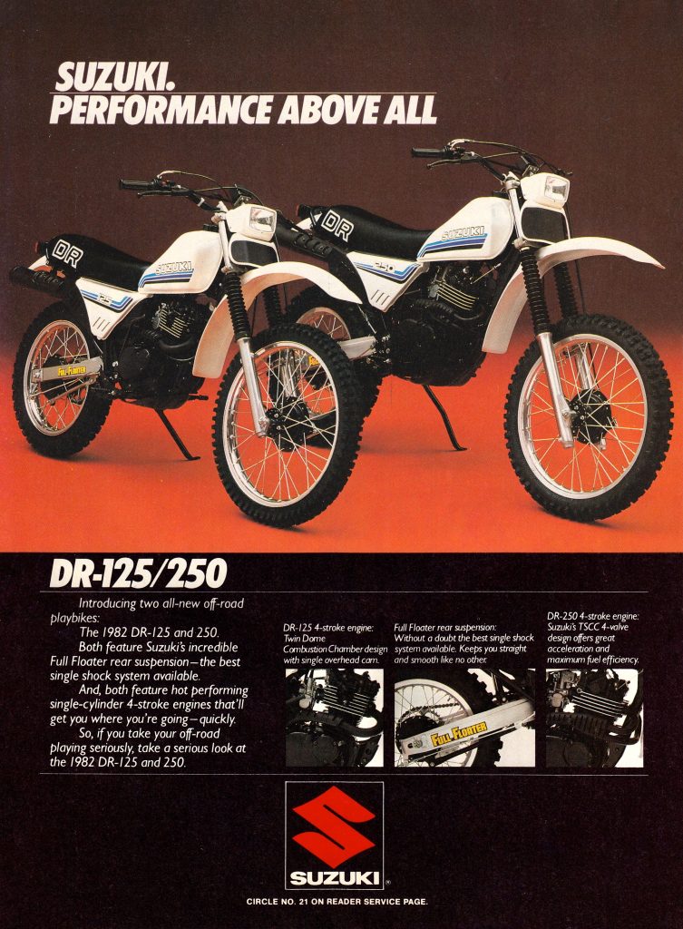 1982 Suzuki Off-Road Ads | Classic Ink