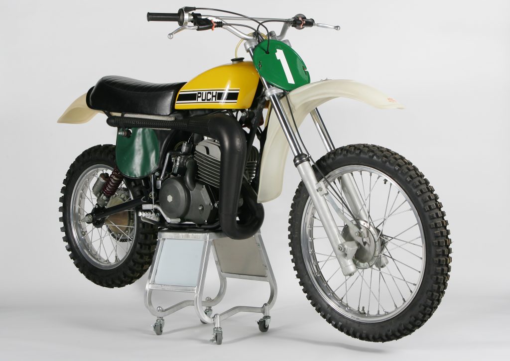 The 1976 Puch MC250 Everts Replica is one of very few true works bikes ever offered for sale to the general public. At a